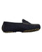 A Navy Loafers & Moccasins from Little Mary in size 9Y for neutral. (Front View)