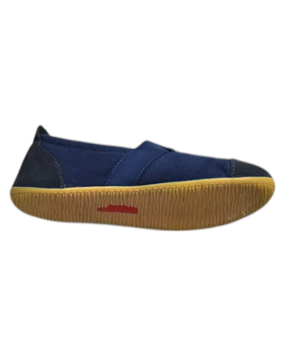 A Navy Slip Ons from Living Kitzbühel in size 9Y for neutral. (Front View)