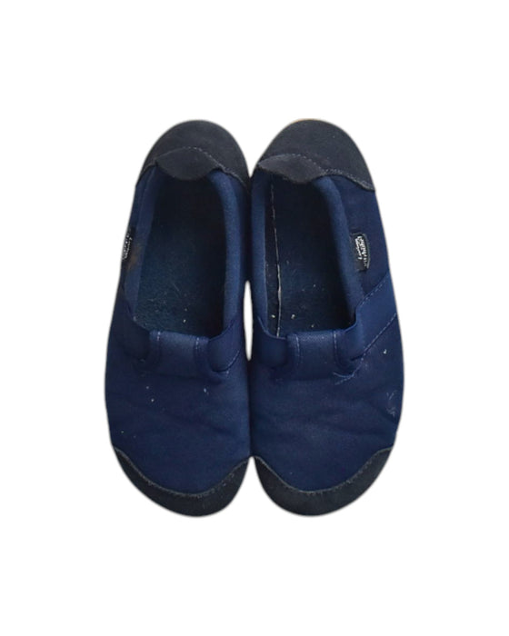 A Navy Slip Ons from Living Kitzbühel in size 9Y for neutral. (Back View)