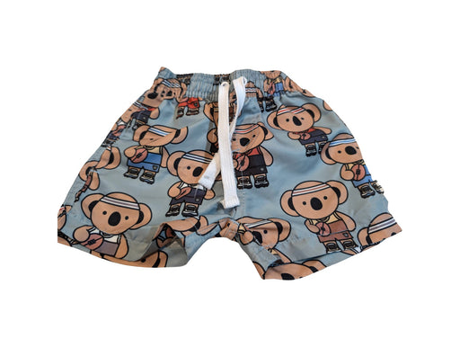 A Blue Shorts from Hux in size 6-12M for boy. (Front View)