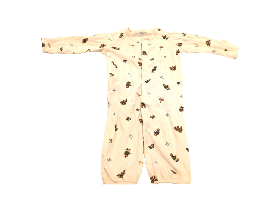 A Beige Onesies from Ralph Lauren in size 3-6M for neutral. (Front View)