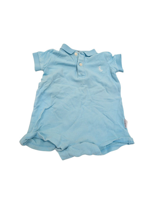 A Blue Short Sleeve Rompers from Raph and Remy in size 3-6M for boy. (Front View)