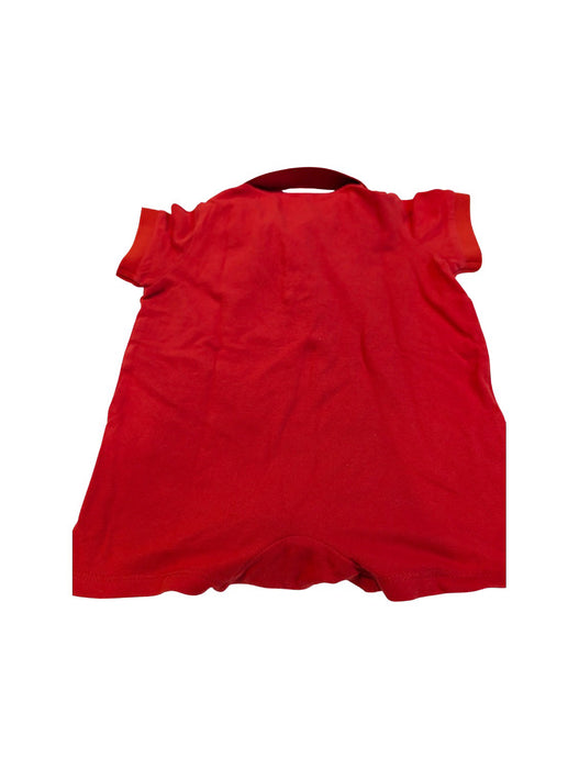 A Red Short Sleeve Rompers from Raph and Remy in size 6-12M for boy. (Back View)