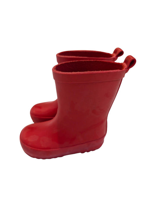 A Red Rain Boots from Retykle in size 18-24M for neutral. (Back View)