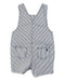 A Navy Overall Shorts from Petit Bateau in size 12-18M for boy. (Back View)