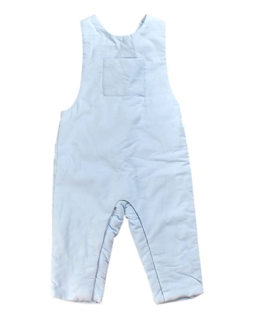 A Blue Long Overalls from Jacadi in size 6-12M for boy. (Front View)