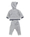 A Navy Pants Sets from Petit Bateau in size 6-12M for boy. (Back View)