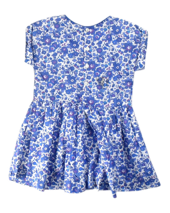 A Blue Short Sleeve Dresses from Jacadi in size 2T for girl. (Back View)