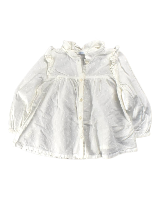 A White Long Sleeve Shirts from Bout'Chou in size 18-24M for girl. (Front View)