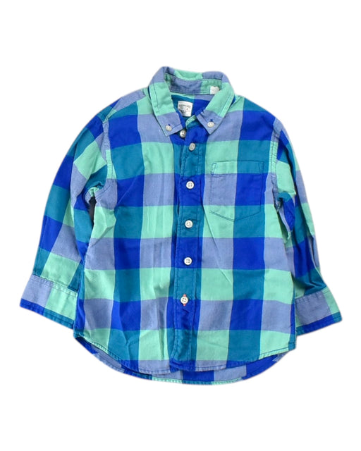 A Blue Long Sleeve Shirts from Crewcuts in size 2T for boy. (Front View)