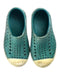 A Teal Aqua Shoes from Native Shoes in size 6-12M for girl. (Front View)