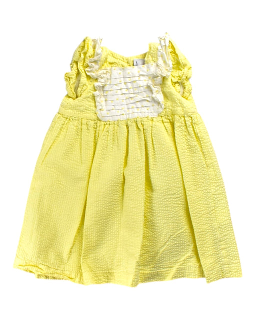 A Yellow Sleeveless Dresses from Pepa London in size 3T for girl. (Front View)