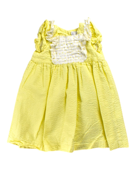 A Yellow Sleeveless Dresses from Pepa London in size 3T for girl. (Front View)