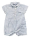 A Blue Short Sleeve Rompers from Chateau de Sable in size 3-6M for boy. (Front View)