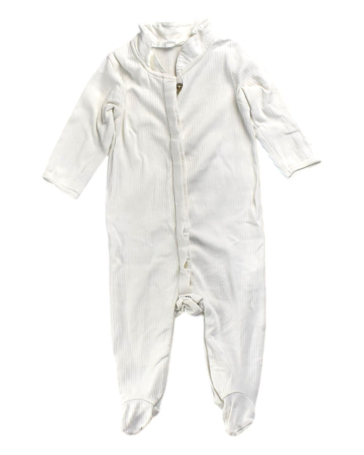 A White Onesies from Chateau de Sable in size 3-6M for boy. (Front View)