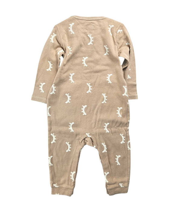 A Beige Long Sleeve Rompers from Minene in size 6-12M for neutral. (Front View)