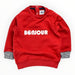 A Red Crewneck Sweatshirts from Petit Bateau in size 12-18M for boy. (Front View)