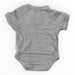 A Grey Short Sleeve Bodysuits from Raph and Remy in size Newborn for neutral. (Back View)