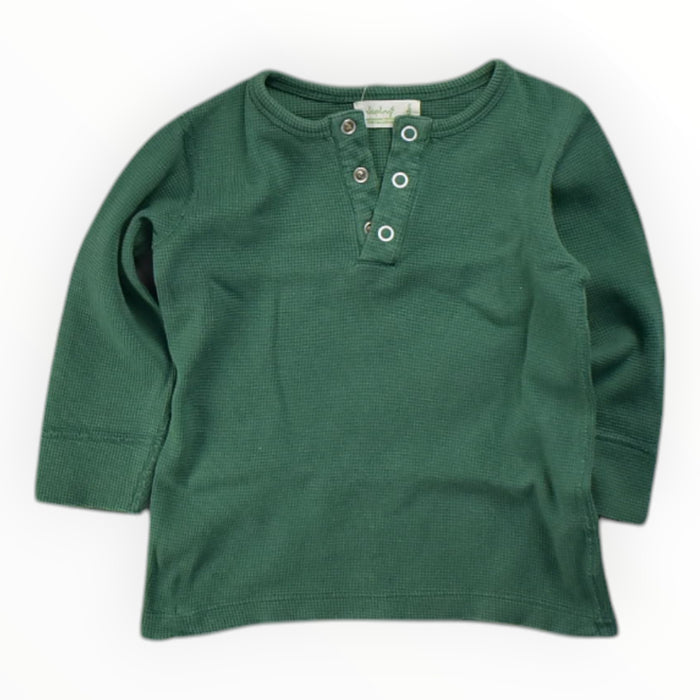 A Green Long Sleeve T Shirts from Sapling in size 12-18M for boy. (Front View)