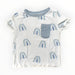 A White Short Sleeve Tops from Kyte Baby in size 2T for boy. (Front View)