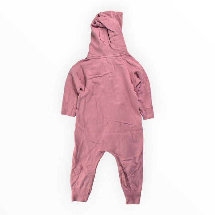 A Pink Hooded Sweatshirts from Sapling in size 12-18M for neutral. (Back View)