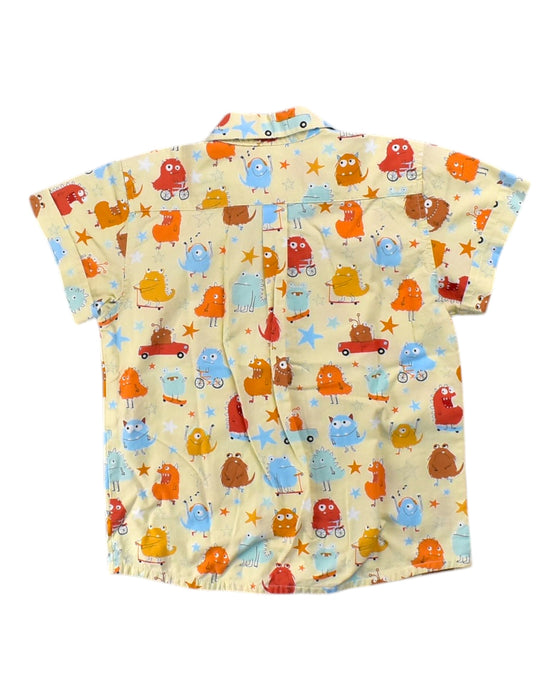 A Yellow Short Sleeve Tops from Elly in size 5T for boy. (Back View)