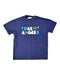 A Blue Short Sleeve T Shirts from Palm Angels in size 8Y for boy. (Front View)