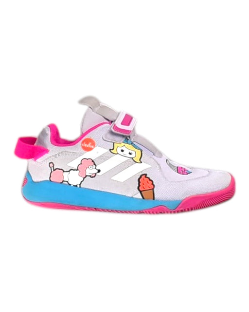 A Multicolour Sneakers from Adidas in size 7Y for girl. (Front View)