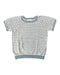 A Blue Short Sleeve Tops from Happyology in size 3T for girl. (Front View)