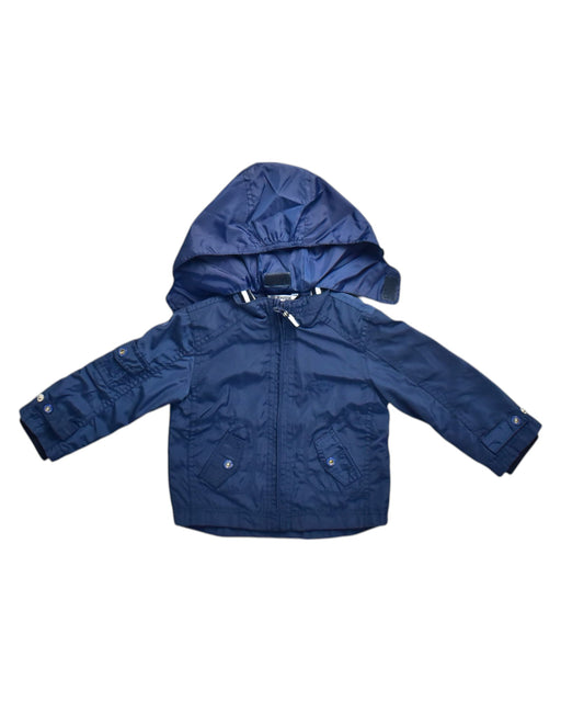 A Navy Rain Jackets from Mayoral in size 6-12M for boy. (Front View)