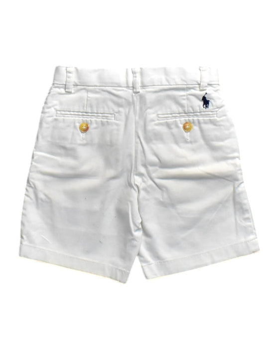 A White Shorts from Polo Ralph Lauren in size 5T for boy. (Back View)