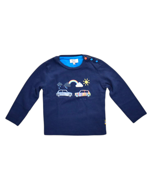 A Navy Long Sleeve Tops from Paul Smith in size 2T for neutral. (Front View)