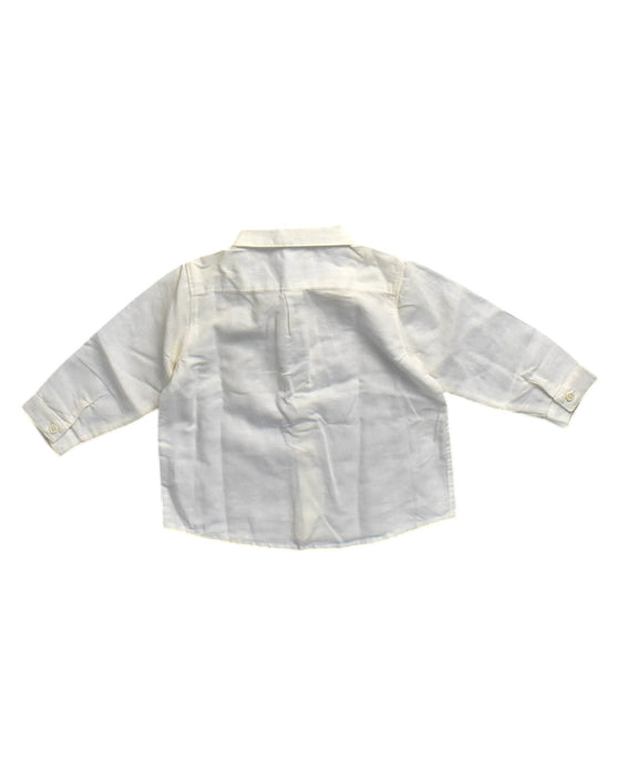 A White Long Sleeve Shirts from Petit Bateau in size 12-18M for neutral. (Back View)