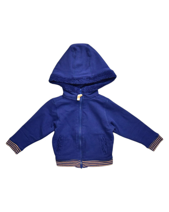 A Blue Hooded Sweatshirts from Chateau de Sable in size 18-24M for neutral. (Front View)