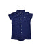 A Navy Short Sleeve Rompers from Ralph Lauren in size 6-12M for neutral. (Front View)