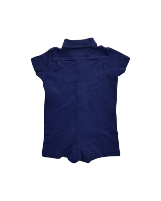 A Navy Short Sleeve Rompers from Ralph Lauren in size 6-12M for neutral. (Back View)