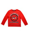 A Red Long Sleeve T Shirts from Marvel in size 7Y for boy. (Front View)