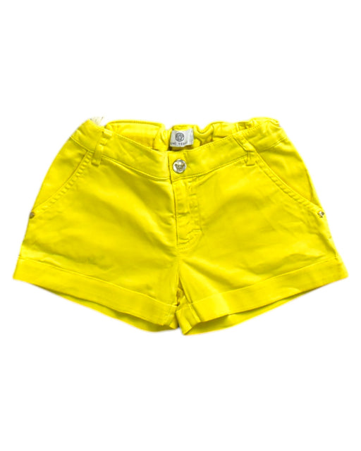 A Yellow Shorts from Young Versace in size S for girl. (Front View)