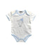 A White Short Sleeve Bodysuits from Armani Baby in size 3-6M for neutral. (Front View)