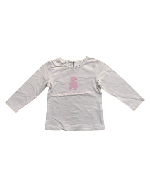 A White Long Sleeve T Shirts from Gucci in size 12-18M for neutral. (Front View)