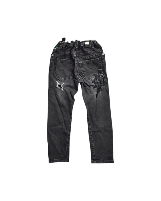 A Black Jeans from Philipp Plein in size 6T for boy. (Back View)