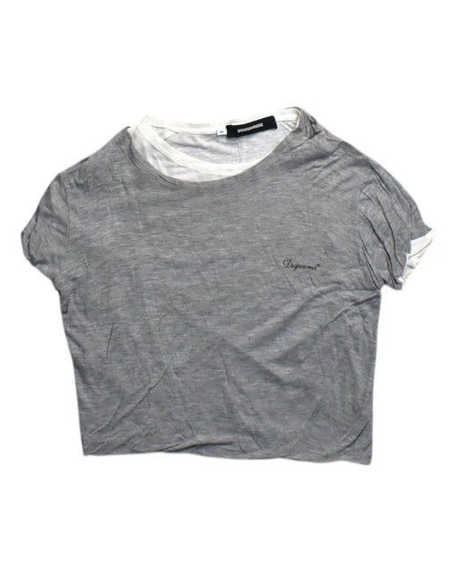 A Grey Short Sleeve T Shirts from DSquared2 in size 6T for neutral. (Front View)