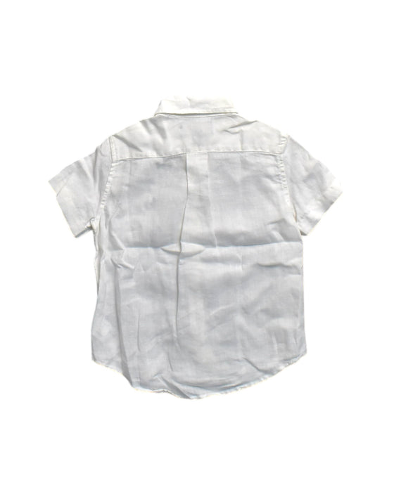 A White Short Sleeve Shirts from Ralph Lauren in size 4T for boy. (Back View)