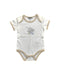 A White Short Sleeve Bodysuits from Armani Baby in size 3-6M for neutral. (Front View)