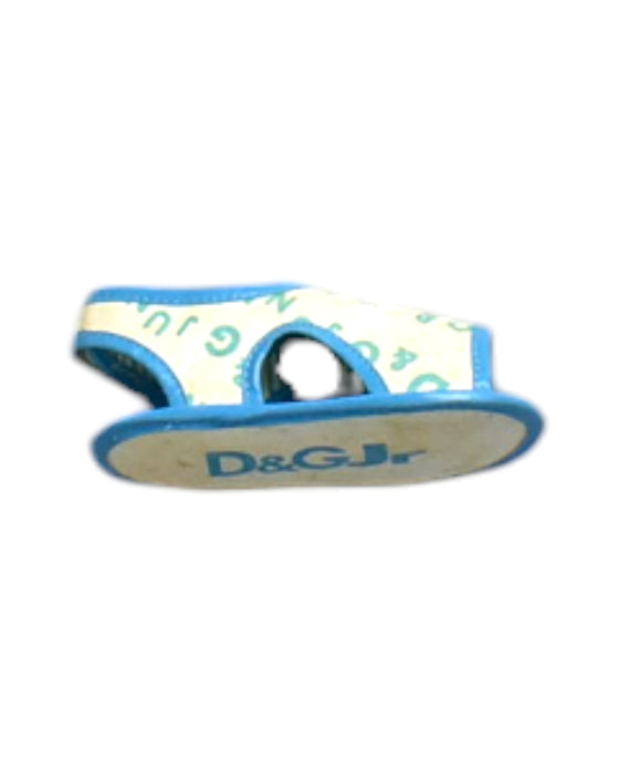 A Blue Sandals from Dolce & Gabbana in size 12-18M for neutral. (Front View)