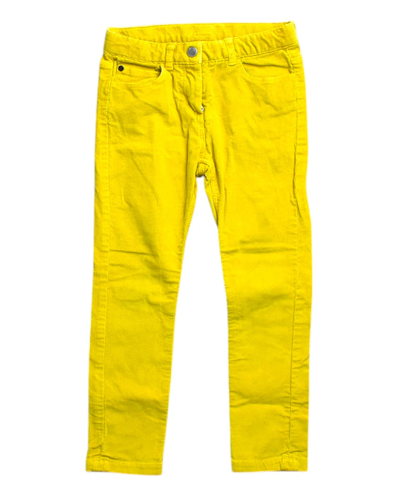 A Yellow Jeans from Jacadi in size 5T for girl. (Front View)