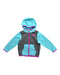 A Blue Zippered Sweatshirts from The North Face in size 18-24M for girl. (Front View)