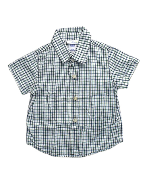 A Blue Short Sleeve Shirts from OshKosh B'gosh in size 6-12M for boy. (Front View)