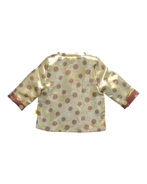 A Gold Lightweight Jackets from Retykle in size 6-12M for boy. (Back View)