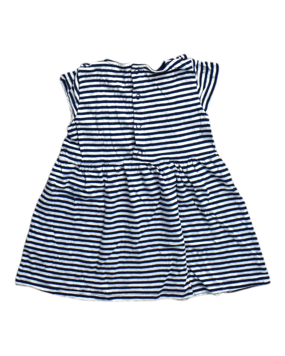 A Navy Sleeveless Dresses from Petit Bateau in size 18-24M for girl. (Back View)